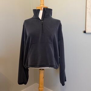 Women's lululemon gray Half-Zip top